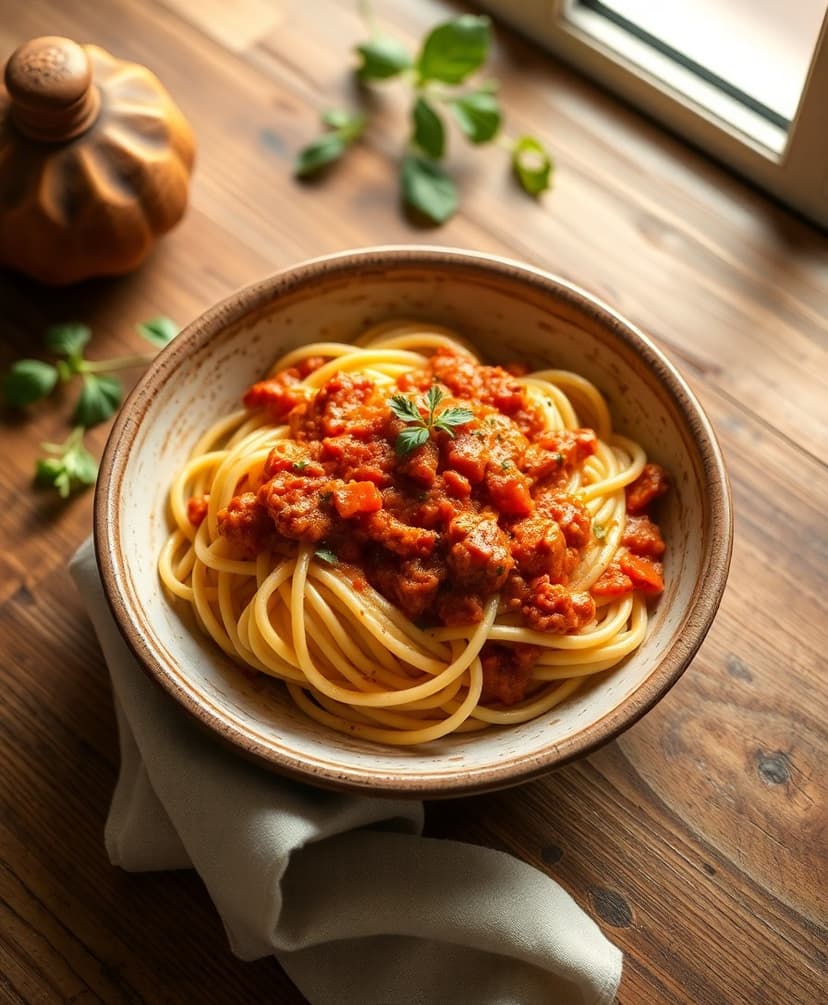 Bucatini alla Boscaiola – Sausage & Mushroom Pasta